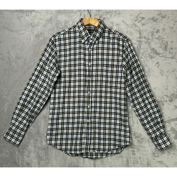 Epaulet Los Angeles Shirt Mens Medium Black White Plaid Cotton Flannel Outdoor - Picture 1 of 15